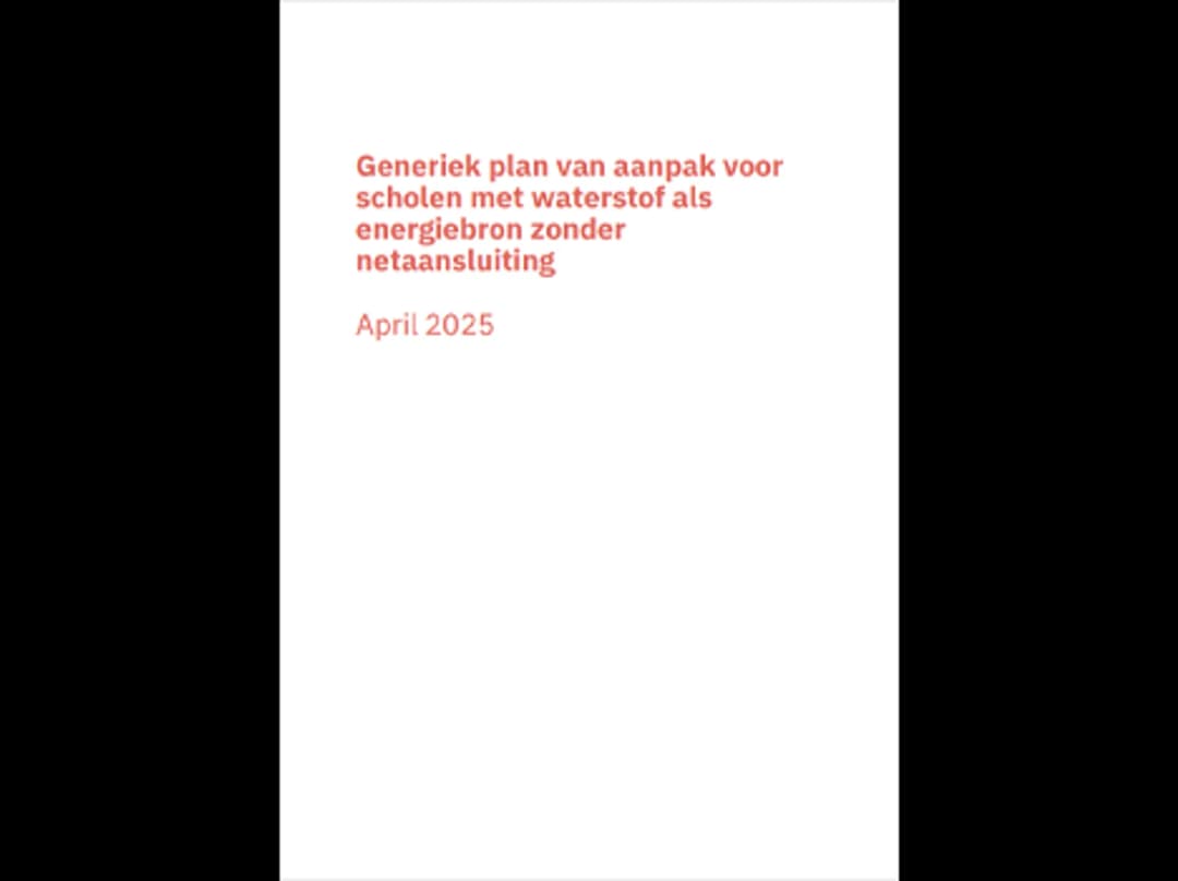 Generic action plan for schools using hydrogen as an energy source without grid connection